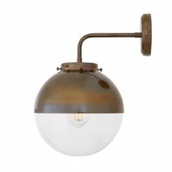 Mica Brass / Glass Dome Wall Light IP44 -Home-Lighting Sale mica wall light ip44 12948