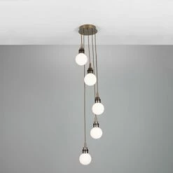 Seoul Bathroom Cluster Pendant IP65, Five Light -Home-Lighting Sale mlbf001antbrsgl187 1 1