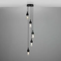 Seoul Bathroom Cluster Pendant IP65, Five Light