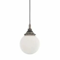 Pelagia Opal Globe Pendant Light 7.9" IP44