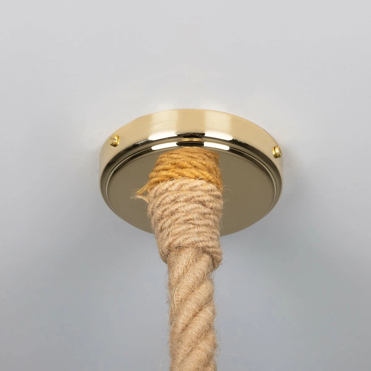 Tahiti Jute Rope Pendant Light With Vintage Brass Shade 11.8" IP65 14 Tahiti Jute Rope Pendant Light With Vintage Brass Shade 11.8" IP65 - Image 12