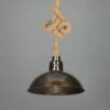 Tahiti Jute Rope Pendant Light With Vintage Brass Shade 11.8" IP65 -Home-Lighting Sale mlbp053antbrs 1 with rope 1 1