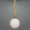 Azores Jute Rope Pendant Light With Opal Glass Globe 11.8" IP44 -Home-Lighting Sale mlbp055polbrs 1 main
