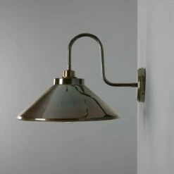 Nerissa Brass Swan Neck Wall Light IP65 -Home-Lighting Sale mlbwl052antbrs ul 2