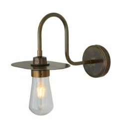 Kai Brass Swan Neck Wall Light IP65 14 Kai Brass Swan Neck Wall Light IP65 -Home-Lighting Sale mlbwl063antbrs