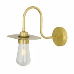 Kai Brass Swan Neck Wall Light IP65 15 Kai Brass Swan Neck Wall Light IP65 -Home-Lighting Sale mlbwl063satbrs