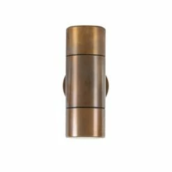 Lana Up / Down Brass Wall Light IP44 / IP65 10 Lana Up / Down Brass Wall Light IP44 / IP65 -Home-Lighting Sale mlbwl108antbrs 1 1