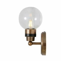 Shannon Small Glass Globe Bathroom Wall Light IP65 -Home-Lighting Sale mlbwl145antbrscl 2