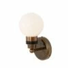 Shannon Small Glass Globe Bathroom Wall Light IP65 1 Shannon Small Glass Globe Bathroom Wall Light IP65 -Home-Lighting Sale mlbwl145antbrsop