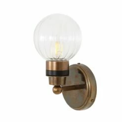 Shannon Small Glass Globe Bathroom Wall Light IP65 -Home-Lighting Sale mlbwl145antbrspr 1