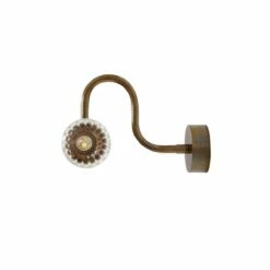 Nevis Double Tube Glass Bathroom Wall Light With Swan Neck IP65 -Home-Lighting Sale mlbwl148antbrspr 3