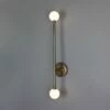 Gunning Double Globe Slim Bathroom Wall Light 28" IP44 -Home-Lighting Sale mlbwl152antbrs