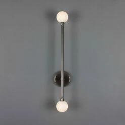 Gunning Double Globe Slim Bathroom Wall Light 28" IP44 27 Gunning Double Globe Slim Bathroom Wall Light 28" IP44 -Home-Lighting Sale mlbwl152antslv 1