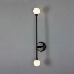 Gunning Double Globe Slim Bathroom Wall Light 28" IP44 38 Gunning Double Globe Slim Bathroom Wall Light 28" IP44 -Home-Lighting Sale mlbwl152pcmbk