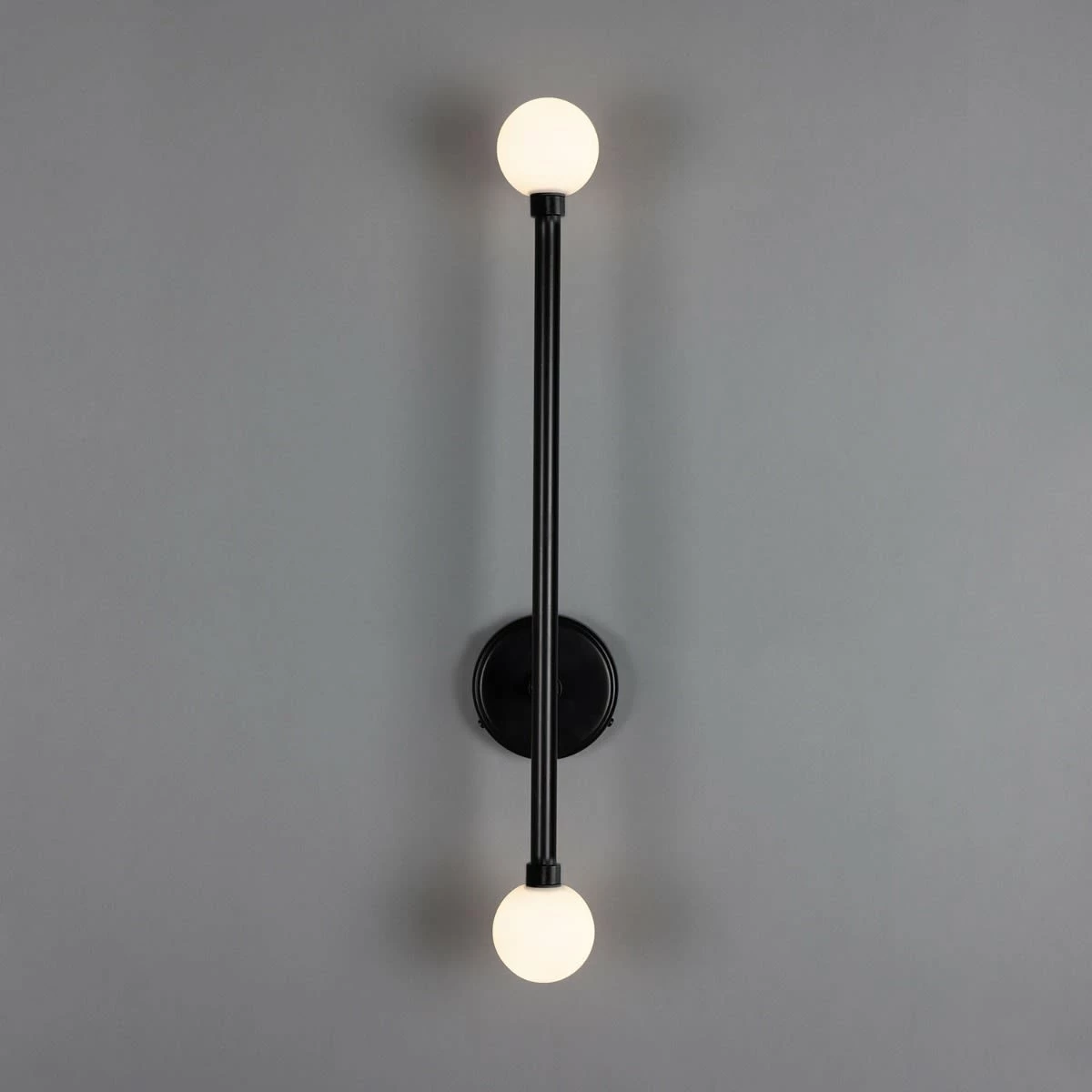 Gunning Double Globe Slim Bathroom Wall Light 28" IP44 20 Gunning Double Globe Slim Bathroom Wall Light 28" IP44 - Image 18