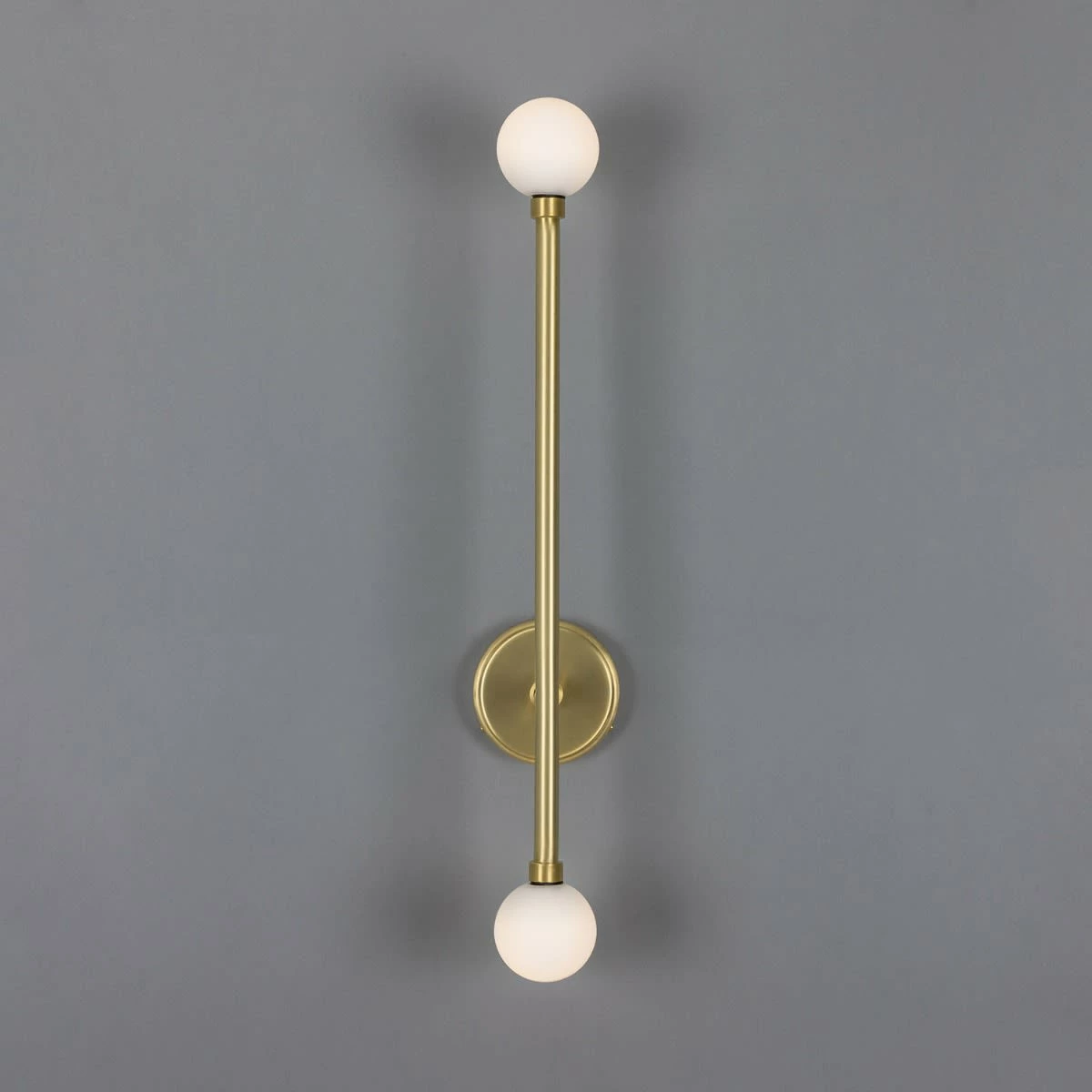 Gunning Double Globe Slim Bathroom Wall Light 28" IP44 16 Gunning Double Globe Slim Bathroom Wall Light 28" IP44 - Image 14