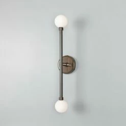Monto Double Globe Slim Bathroom Wall Light 24" IP44 28 Monto Double Globe Slim Bathroom Wall Light 24" IP44 -Home-Lighting Sale mlbwl153antbrs
