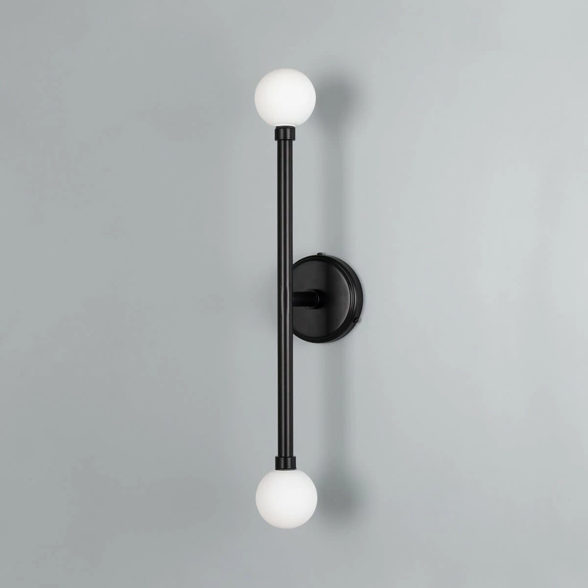 Monto Double Globe Slim Bathroom Wall Light 24" IP44 3 Monto Double Globe Slim Bathroom Wall Light 24" IP44