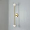 Silverton Double Globe Slim Bathroom Wall Light 30" IP44 1 Silverton Double Globe Slim Bathroom Wall Light 30" IP44 -Home-Lighting Sale mlbwl154satbrs