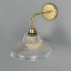 Mono Vintage Railway Glass Bathroom Wall Light 11.8" IP65 -Home-Lighting Sale mlbwl158satbrs 3