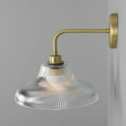 Mono Vintage Railway Glass Bathroom Wall Light 11.8" IP65 -Home-Lighting Sale mlbwl158satbrs 5