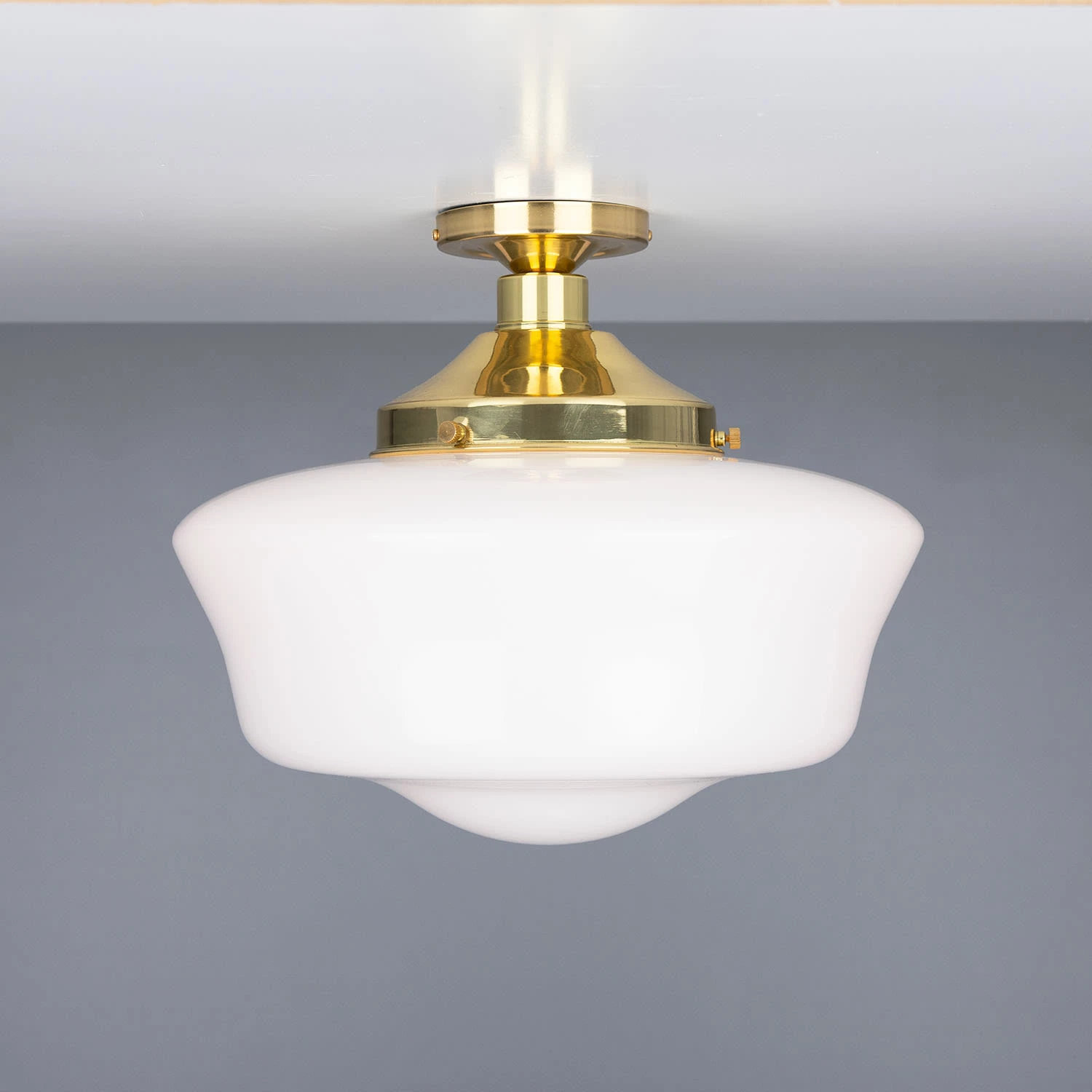 Schoolhouse Traditional Flush Ceiling Light 13.8" 7 Schoolhouse Traditional Flush Ceiling Light 13.8" - Image 5