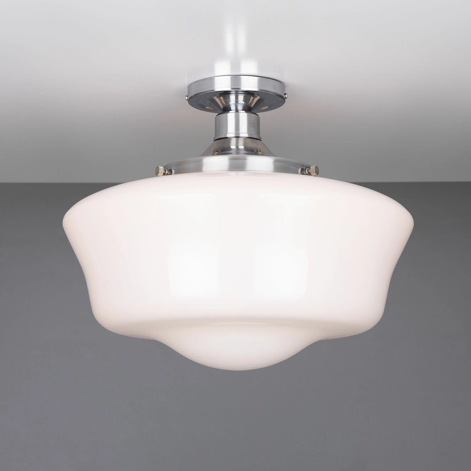 Schoolhouse Traditional Flush Ceiling Light 13.8" 12 Schoolhouse Traditional Flush Ceiling Light 13.8" - Image 10