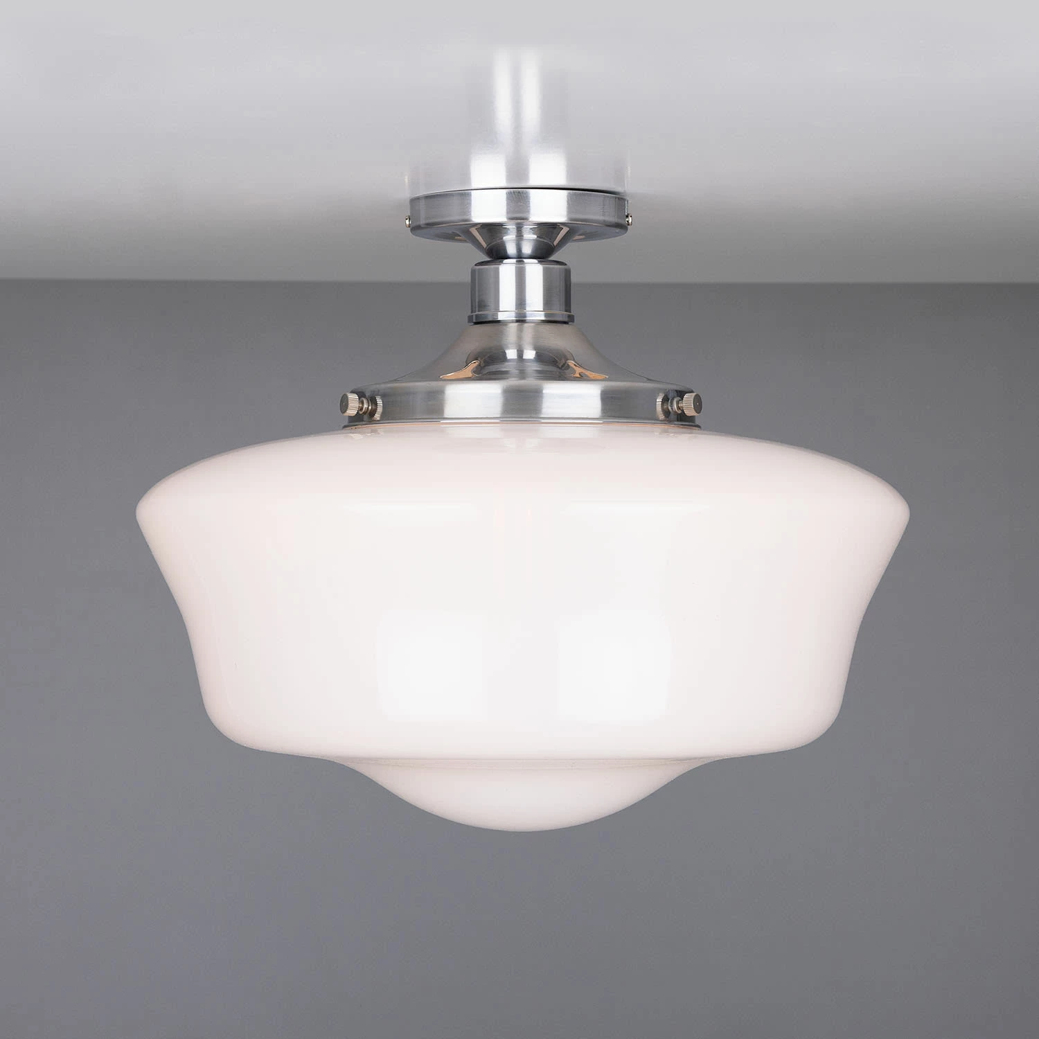Schoolhouse Traditional Flush Ceiling Light 13.8" 11 Schoolhouse Traditional Flush Ceiling Light 13.8" - Image 9