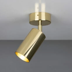 Evanston Directional Brass Ceiling Spot Light -Home-Lighting Sale mlcf121polbrs edit 1