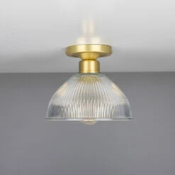 Erbil Prismatic Glass Flush Ceiling Light 7.5" -Home-Lighting Sale mlcf19satbrs 1