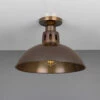 Paris Industrial Flush Ceiling Light 11.8" -Home-Lighting Sale mlcf32antbrs 2