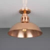 Berlin Vintage Copper Flush Ceiling Light 11.8" -Home-Lighting Sale mlcf38polcop