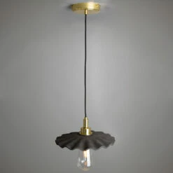 Kirhii Ceramic Bathroom Pendant Light 10.7", Black Clay IP44 10 Kirhii Ceramic Bathroom Pendant Light 10.7", Black Clay IP44 -Home-Lighting Sale mlcmbp002 3