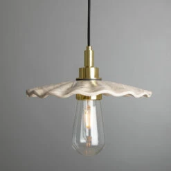 Kirhii Marbled Ceramic Bathroom Pendant Light 10.7" IP44