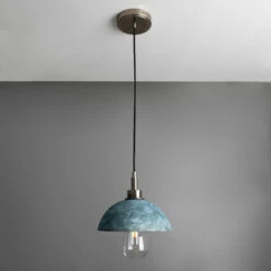 Kingii Ceramic Dome Bathroom Pendant Light 7.9", Blue Earth IP44 -Home-Lighting Sale mlcmbp022 3