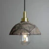 Kingii Ceramic Dome Bathroom Pendant Light 7.9", Black Clay IP44 -Home-Lighting Sale mlcmbp023
