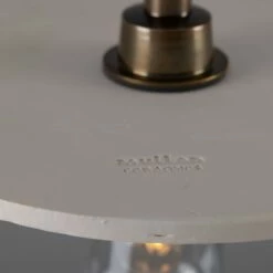 Bog Oak Organic Ceramic Disc Bathroom Pendant Light 11", Matte White Striped IP44 -Home-Lighting Sale mlcmbp030antbrs 5