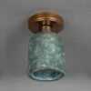 Osier Organic Ceramic Ceiling Light 4.5", Blue Earth -Home-Lighting Sale mlcmcf009antbrs 1