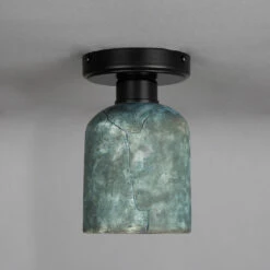 Osier Organic Ceramic Ceiling Light 4.5", Blue Earth -Home-Lighting Sale mlcmcf009pcmbk