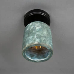 Osier Organic Ceramic Ceiling Light 4.5", Blue Earth -Home-Lighting Sale mlcmcf009pcmbk 2