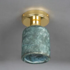 Osier Organic Ceramic Ceiling Light 4.5", Blue Earth -Home-Lighting Sale mlcmcf009polbrs 1