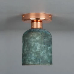 Osier Organic Ceramic Ceiling Light 4.5", Blue Earth -Home-Lighting Sale mlcmcf009polcop
