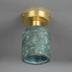 Osier Organic Ceramic Ceiling Light 4.5", Blue Earth -Home-Lighting Sale mlcmcf009satbrs 1
