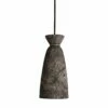 Pando Organic Ceramic Pendant Light 5.5", Black Clay 1 Pando Organic Ceramic Pendant Light 5.5", Black Clay -Home-Lighting Sale mlcmp005antslv pando ceramic pendant black clay