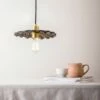 Kapok Organic Ceramic Pendant Light 10.6", Black Clay 1 Kapok Organic Ceramic Pendant Light 10.6", Black Clay -Home-Lighting Sale mlcmp006satbrs 1