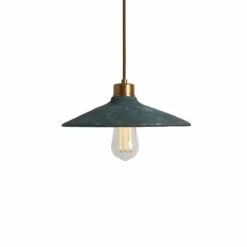 Pyrus Organic Ceramic Pendant Light 11", Blue Earth -Home-Lighting Sale mlcmp010antbrs pyrus ceramic pendant blue earth