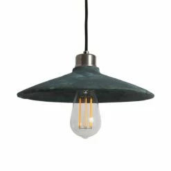 Pyrus Organic Ceramic Pendant Light 11", Blue Earth -Home-Lighting Sale mlcmp010antslv pyrus ceramic pendant blue earth 1 1