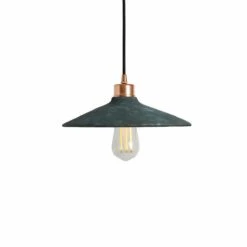 Pyrus Organic Ceramic Pendant Light 11", Blue Earth -Home-Lighting Sale mlcmp010polcop pyrus ceramic pendant blue earth