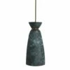 Pando Organic Ceramic Pendant Light 5.5", Blue Earth