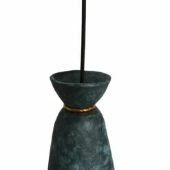 Pando Organic Ceramic Pendant Light 5.5", Blue Earth -Home-Lighting Sale mlcmp011antbrs pando ceramic pendant blue earth 2